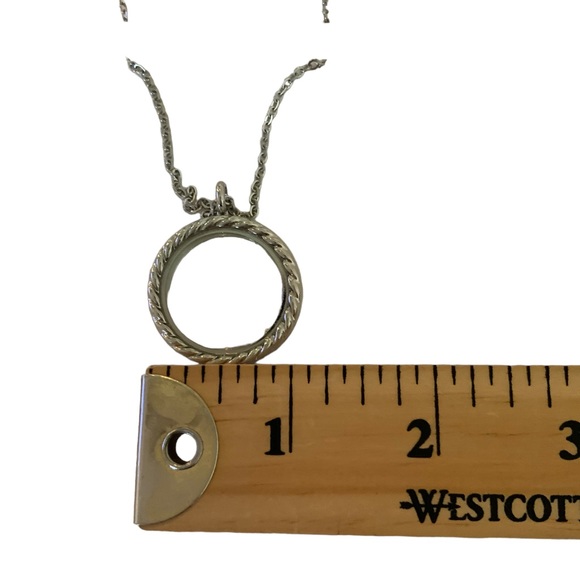 Two EFFY Charm Necklaces Silver Tone Floating Charm Keepsake Pendant - Picture 3 of 3